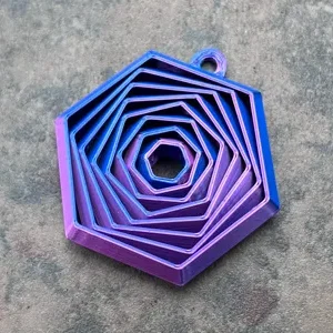 Hexagon Fidget Keychain
